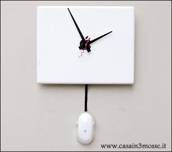 casain3mosse - orologio notebook da muro