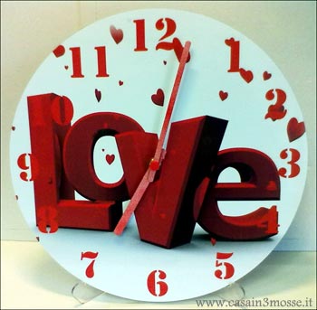 casain3mosse - orologio love